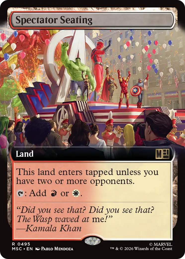 Spectator Seating (Extended Art) [Marvel Super Heroes Commander] | Boutique FDB TCG