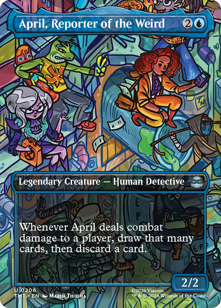 April, Reporter of the Weird (Borderless) [Teenage Mutant Ninja Turtles] | Boutique FDB TCG