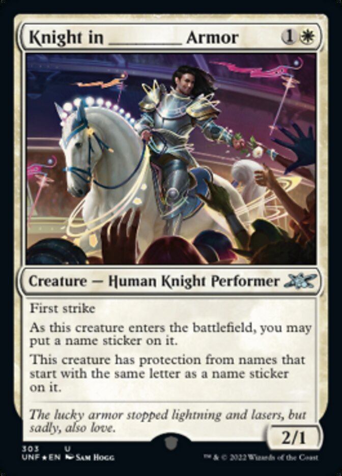 Knight in _____ Armor (Galaxy Foil) [Unfinity] | Boutique FDB TCG