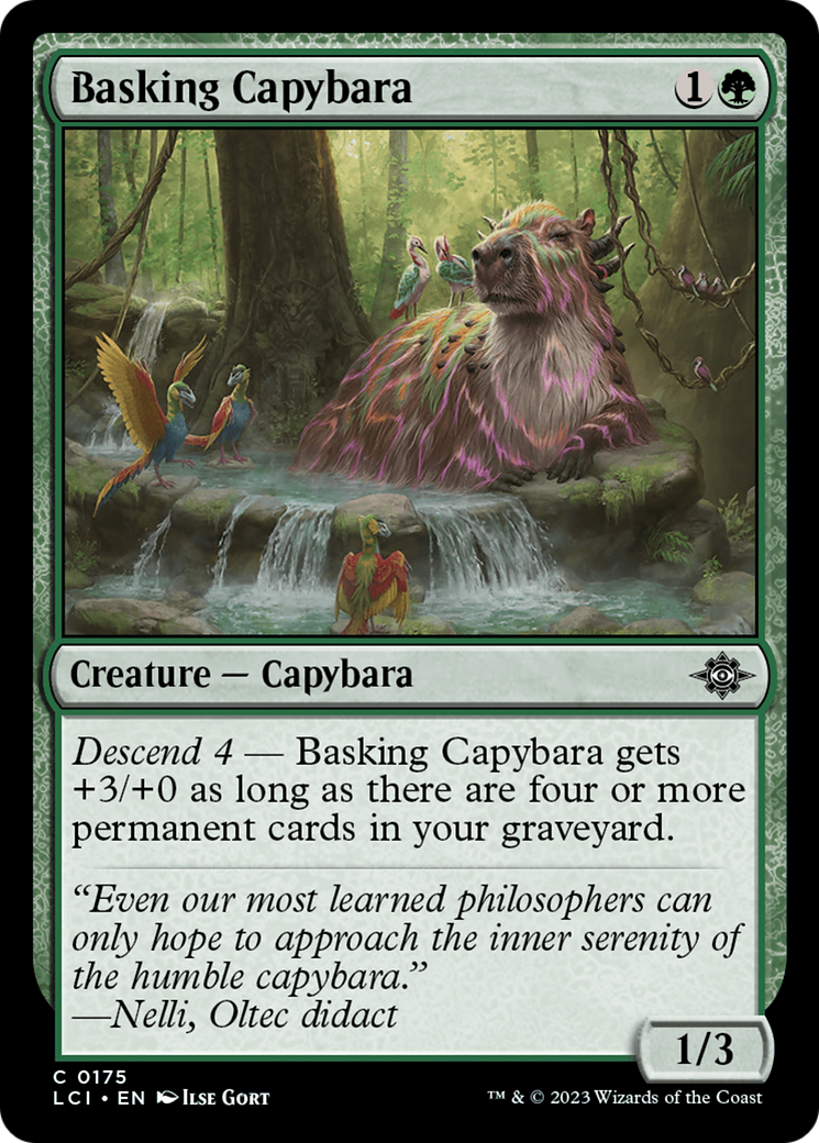 Basking Capybara [The Lost Caverns of Ixalan] | Boutique FDB TCG