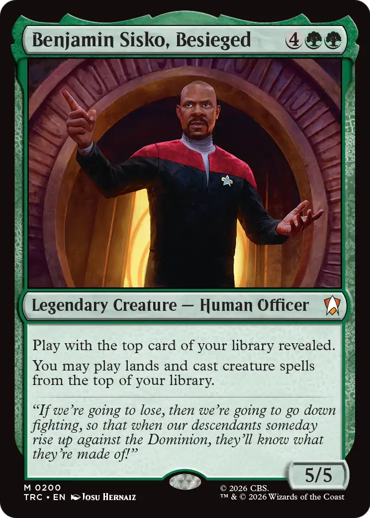 Benjamin Sisko, Besieged [Star Trek Commander] | Boutique FDB TCG