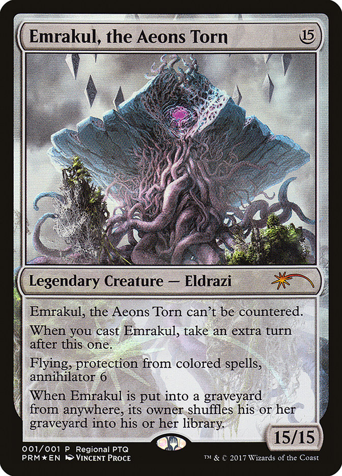 Emrakul, the Aeons Torn (Regional PTQ) [Pro Tour Promos] | Boutique FDB TCG