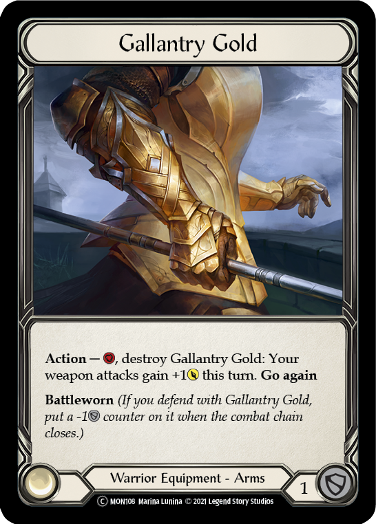 Gallantry Gold [U-MON108] (Monarch Unlimited)  Unlimited Normal | Boutique FDB TCG