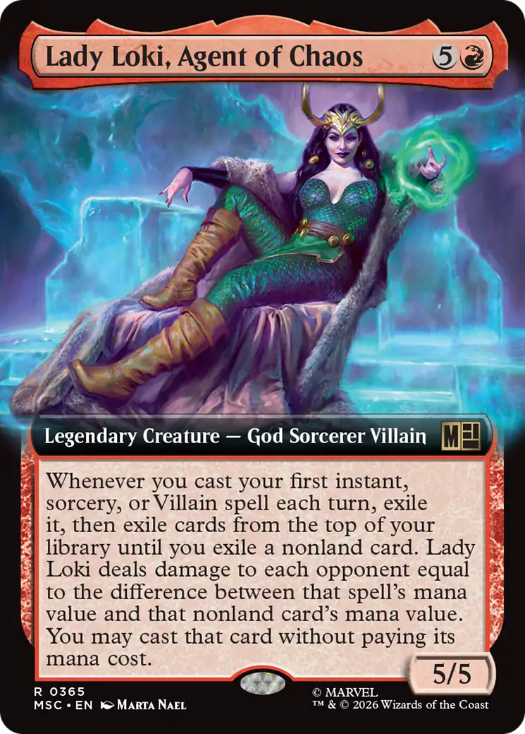 Lady Loki, Agent of Chaos (Extended Art) [Marvel Super Heroes Commander] | Boutique FDB TCG