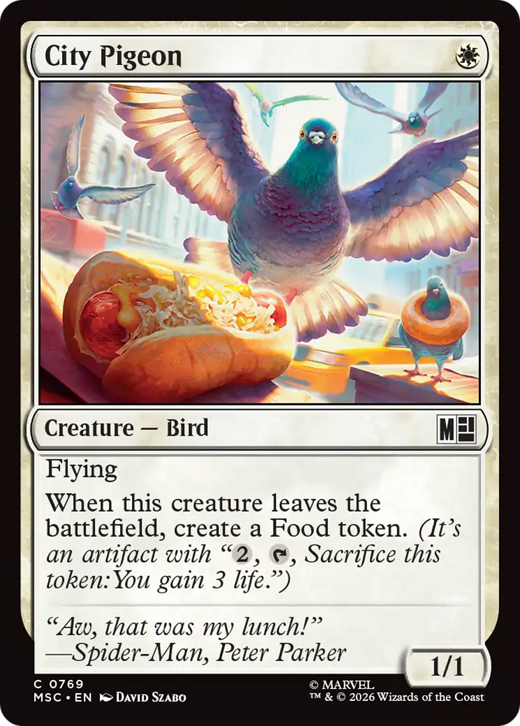 City Pigeon [Marvel Super Heroes Commander] | Boutique FDB TCG