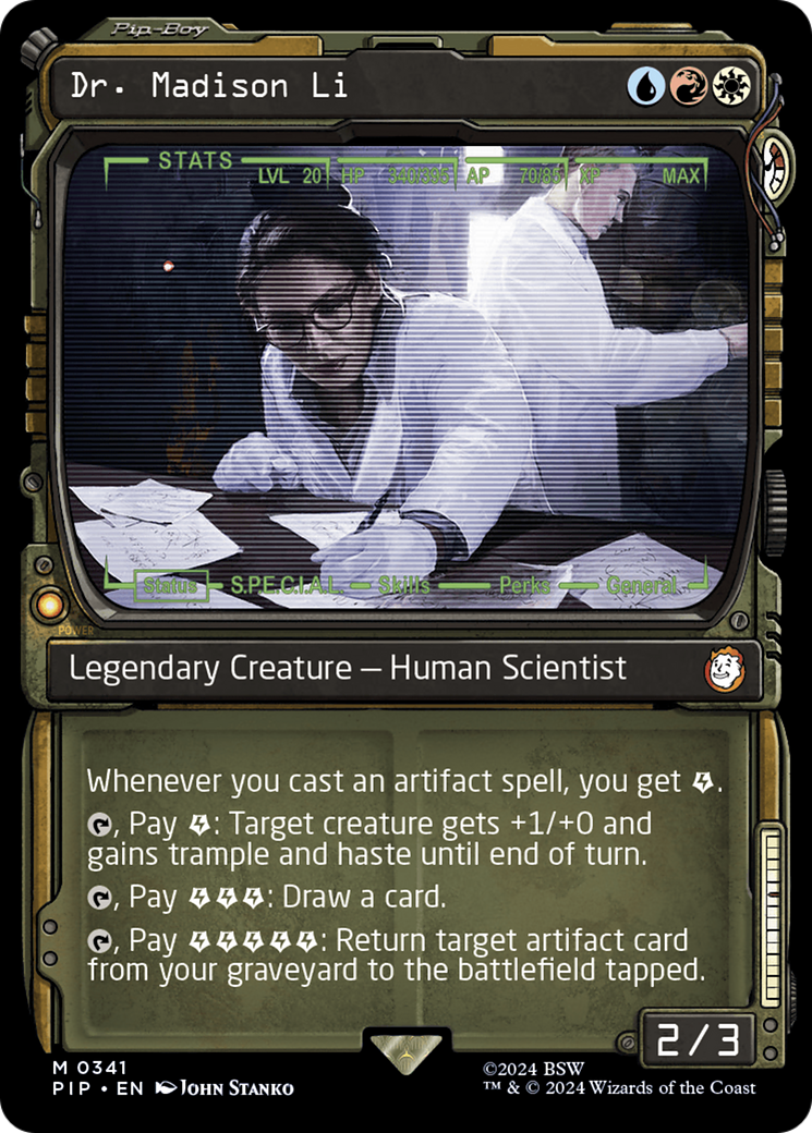 Dr. Madison Li (Showcase) [Fallout] | Boutique FDB TCG