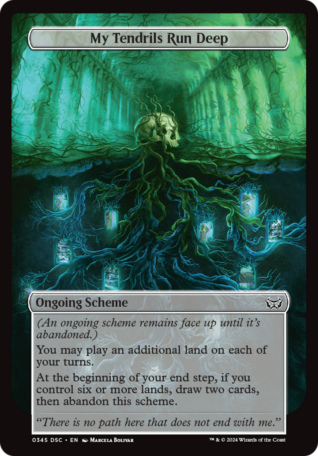 My Tendrils Run Deep (Full Art) [Duskmourn: Archenemy] | Boutique FDB TCG