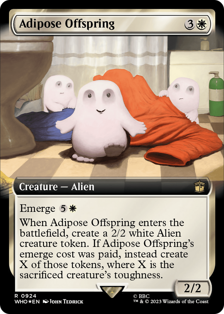 Adipose Offspring (Extended Art) (Surge Foil) [Doctor Who] | Boutique FDB TCG