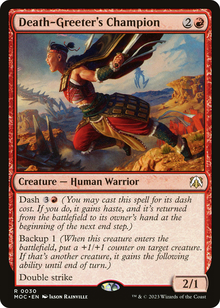 Death-Greeter's Champion [March of the Machine Commander] | Boutique FDB TCG