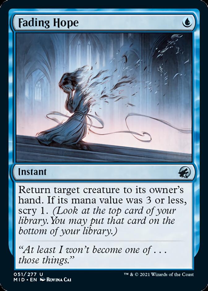 Fading Hope [Innistrad: Midnight Hunt] | Boutique FDB TCG