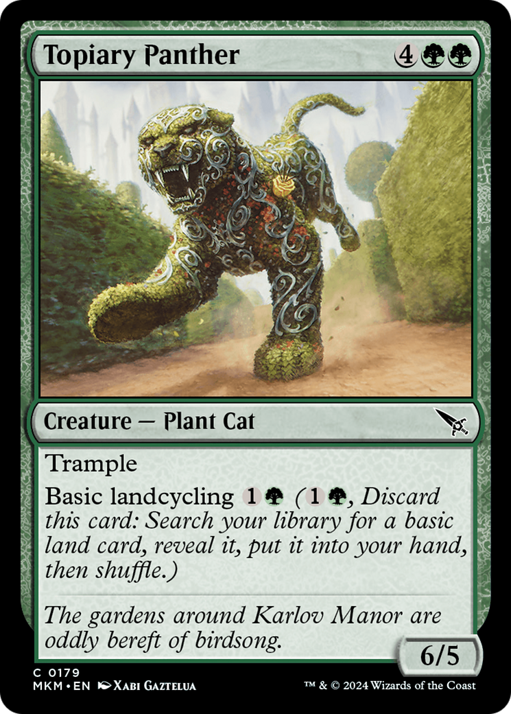 Topiary Panther [Murders at Karlov Manor] | Boutique FDB TCG
