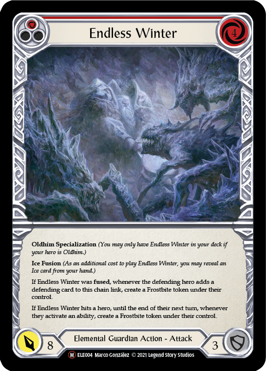 Endless Winter [U-ELE004] (Tales of Aria Unlimited)  Unlimited Rainbow Foil | Boutique FDB TCG