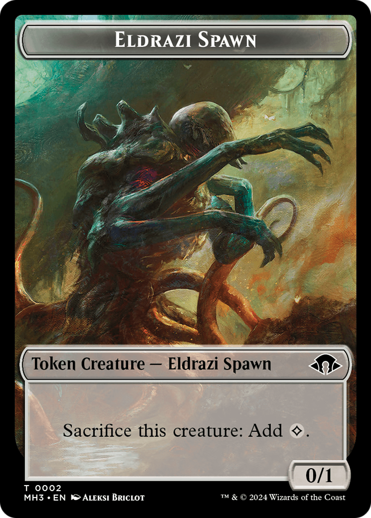 Eldrazi Spawn // Spirit (0028) Double-Sided Token [Modern Horizons 3 Tokens] | Boutique FDB TCG