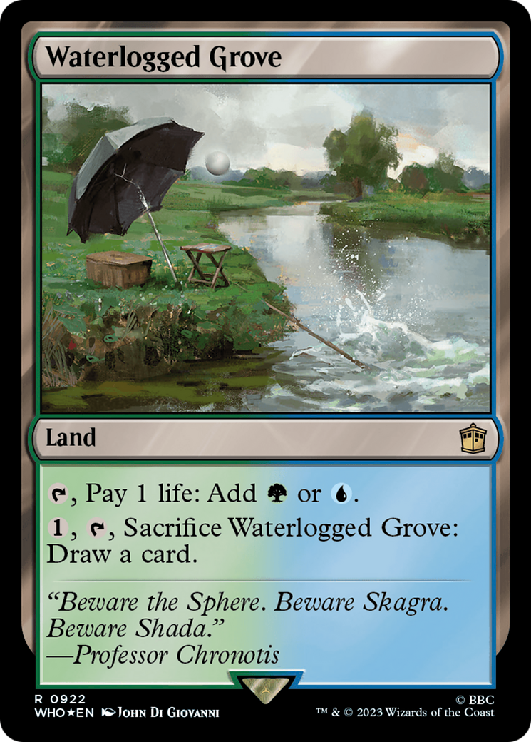 Waterlogged Grove (Surge Foil) [Doctor Who] | Boutique FDB TCG