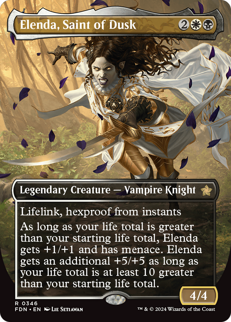 Elenda, Saint of Dusk (Borderless) [Foundations] | Boutique FDB TCG