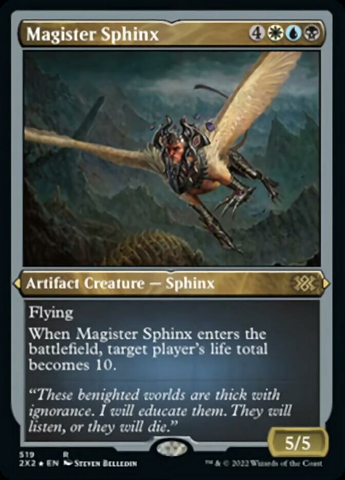 Magister Sphinx (Foil Etched) [Double Masters 2022] | Boutique FDB TCG