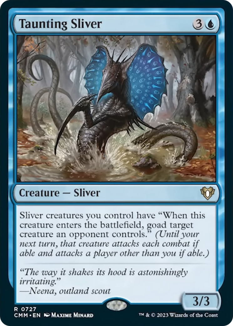 Taunting Sliver [Commander Masters] | Boutique FDB TCG