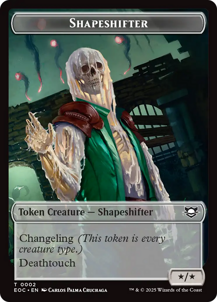 Shapeshifter // Golem (0013) Double-Sided Token [Edge of Eternities Commander Tokens] | Boutique FDB TCG