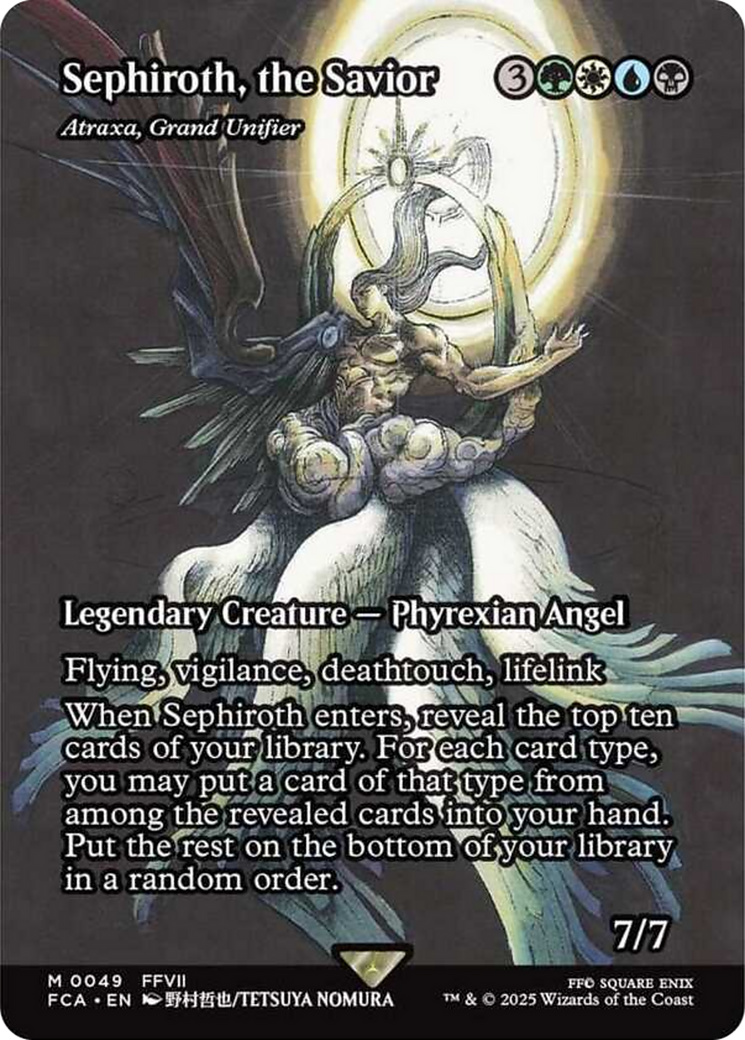 Sephiroth, the Savior - Atraxa, Grand Unifier (Showcase) [FINAL FANTASY : Through the Ages] | Boutique FDB TCG