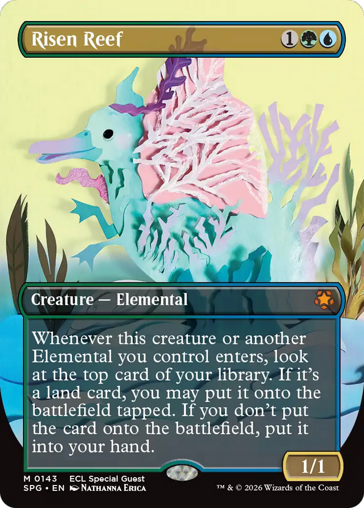 Risen Reef (Borderless) [Lorwyn Eclipsed Special Guests] | Boutique FDB TCG