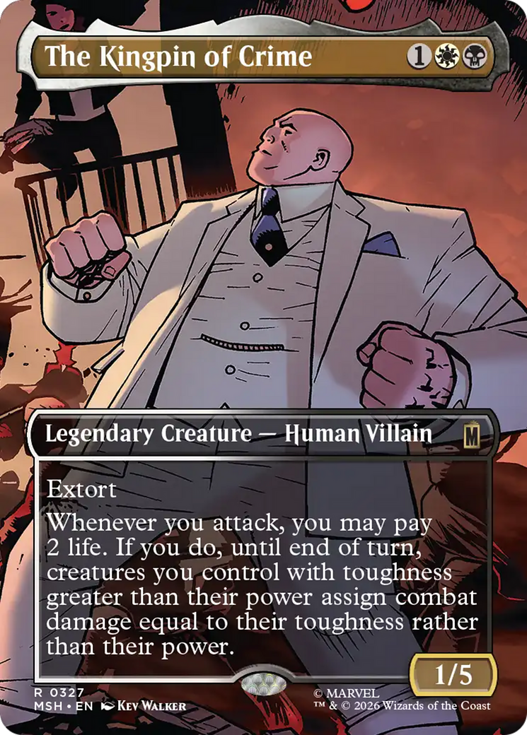 The Kingpin of Crime (Borderless) (0327) [Marvel Super Heroes] | Boutique FDB TCG