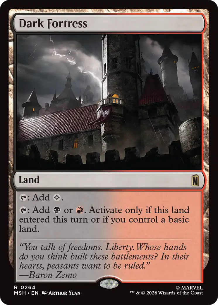 Dark Fortress [Marvel Super Heroes] | Boutique FDB TCG