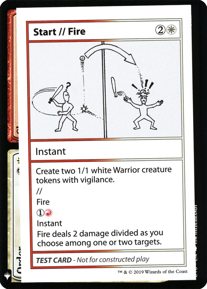 Start // Fire [Mystery Booster Playtest Cards] | Boutique FDB TCG