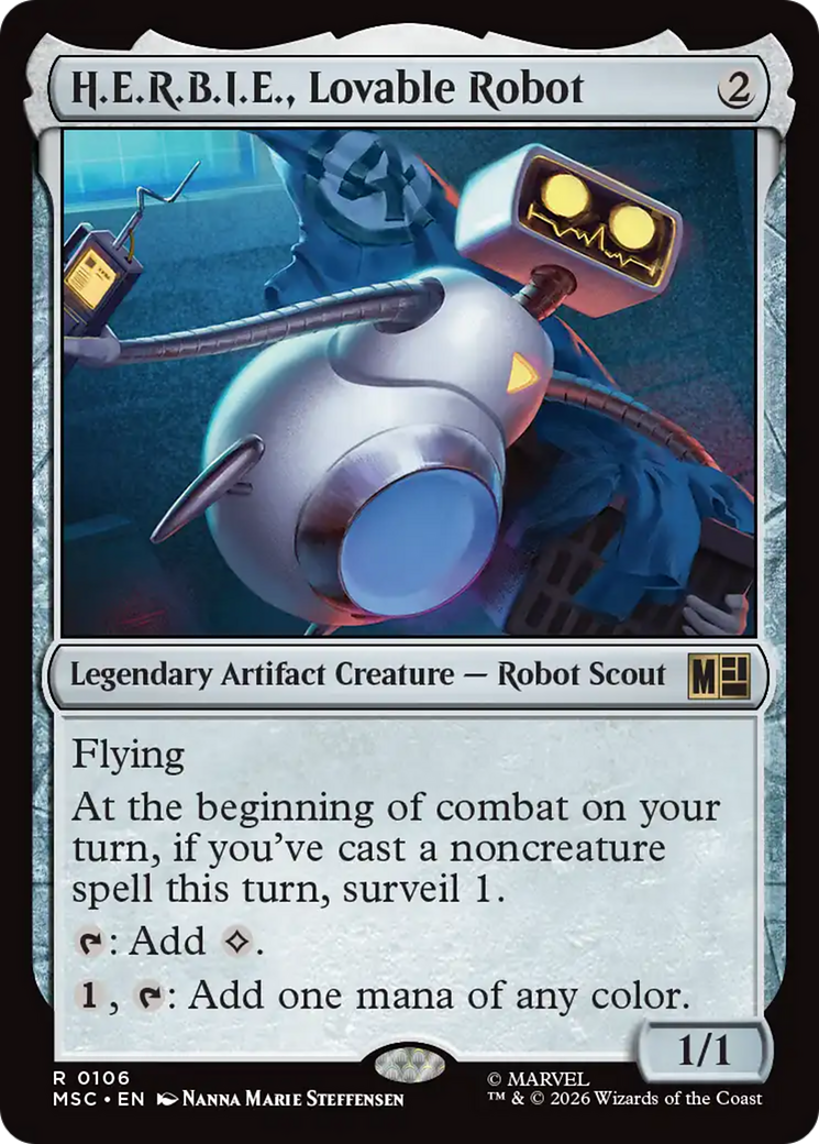 H.E.R.B.I.E., Lovable Robot (Surge Foil) [Marvel Super Heroes Commander] | Boutique FDB TCG