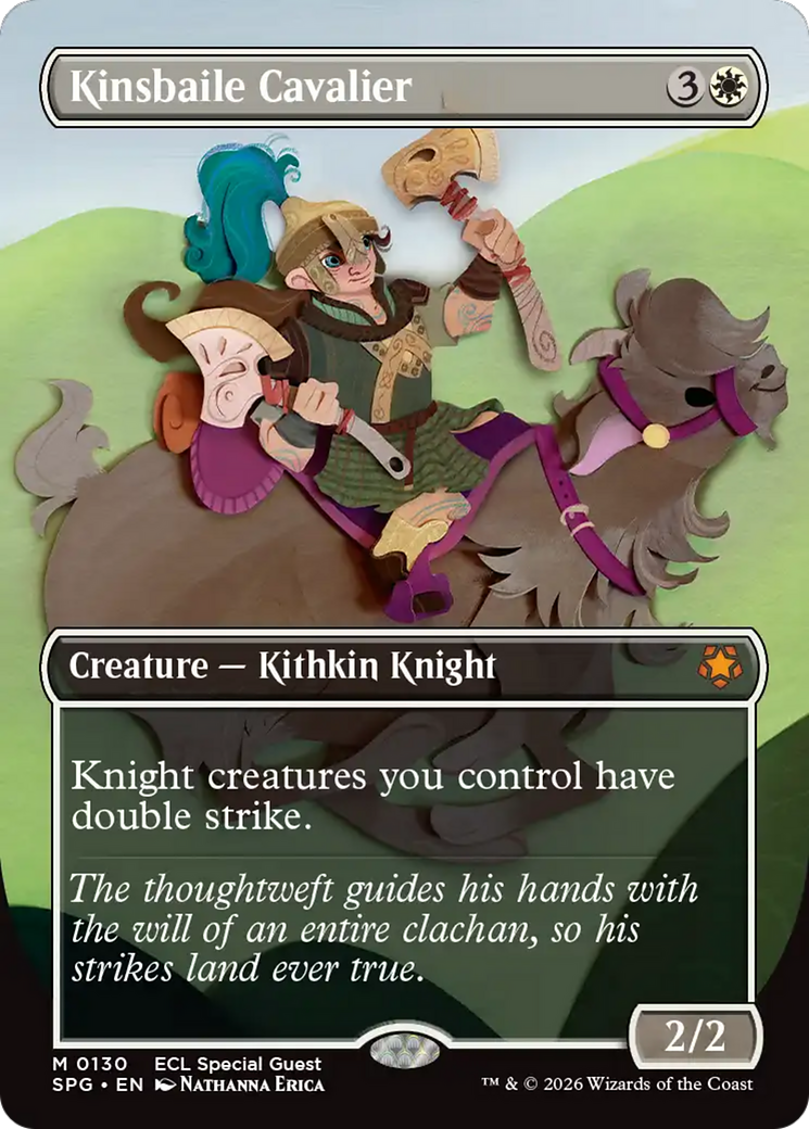 Kinsbaile Cavalier (Borderless) [Lorwyn Eclipsed Special Guests] | Boutique FDB TCG