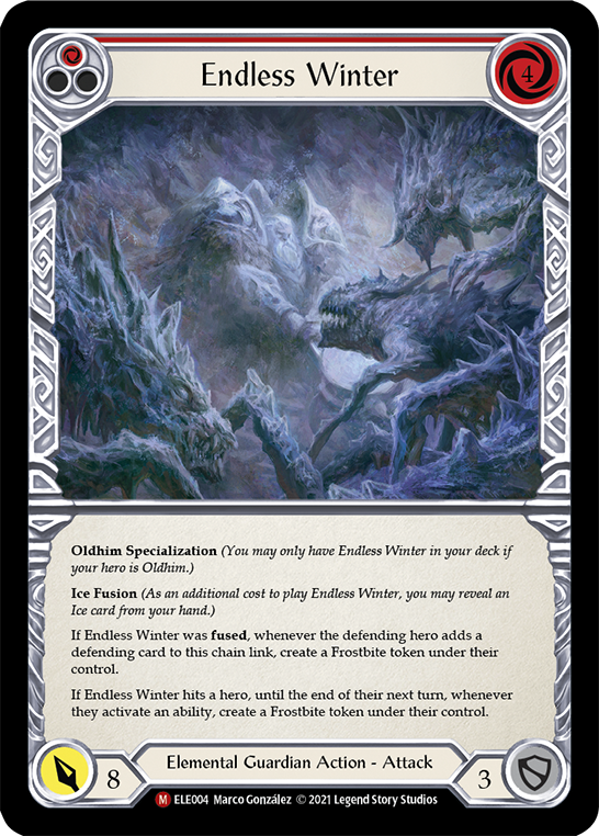 Endless Winter [ELE004] (Tales of Aria)  1st Edition Normal | Boutique FDB TCG