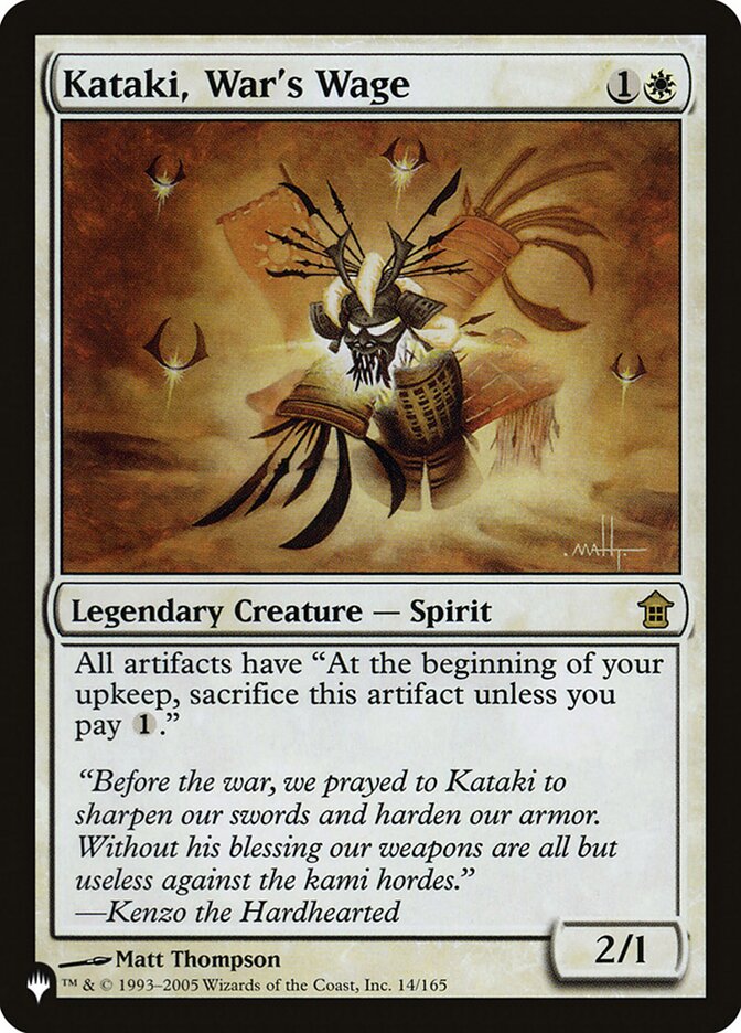 Kataki, War's Wage [The List] | Boutique FDB TCG