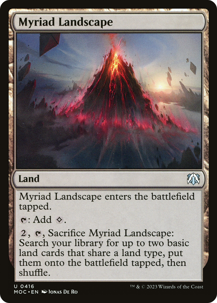 Myriad Landscape [March of the Machine Commander] | Boutique FDB TCG
