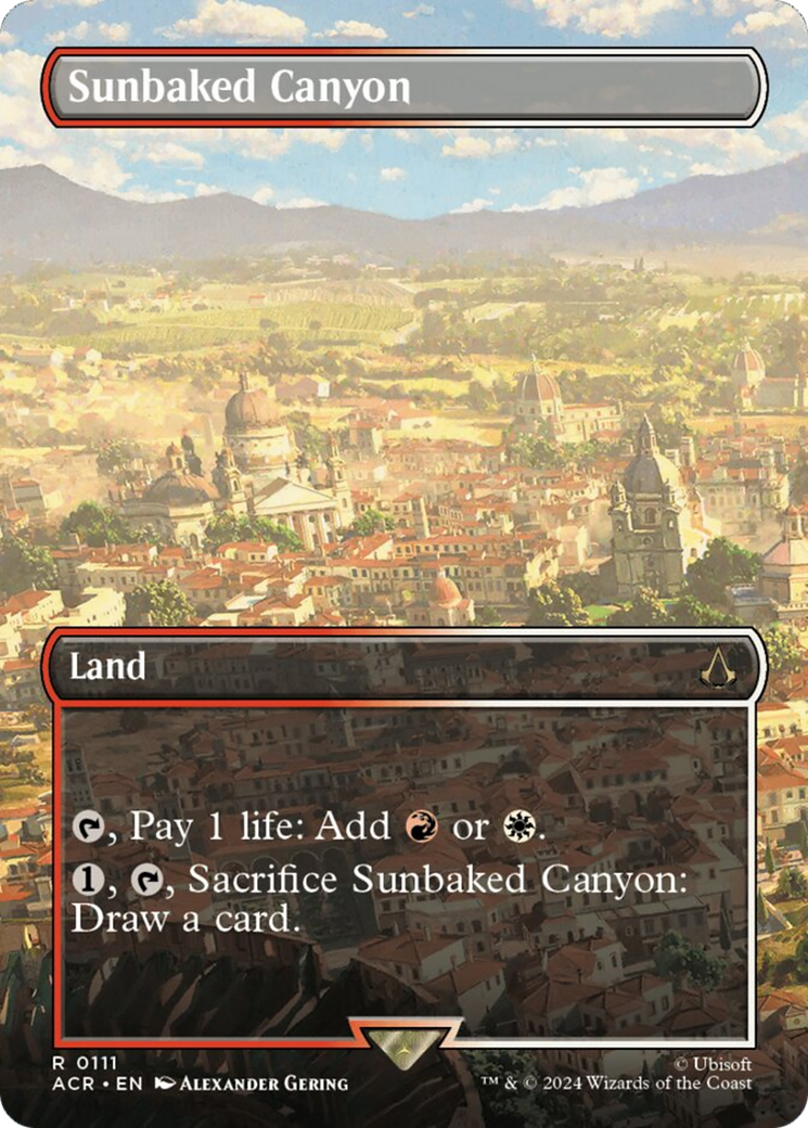 Sunbaked Canyon (Borderless) [Assassin's Creed] | Boutique FDB TCG