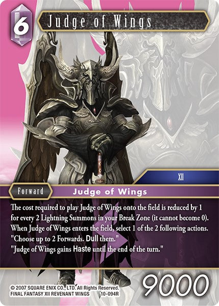 Judge of Wings [Opus X] | Boutique FDB TCG