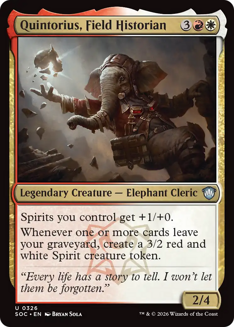 Quintorius, Field Historian [Secrets of Strixhaven Commander] | Boutique FDB TCG