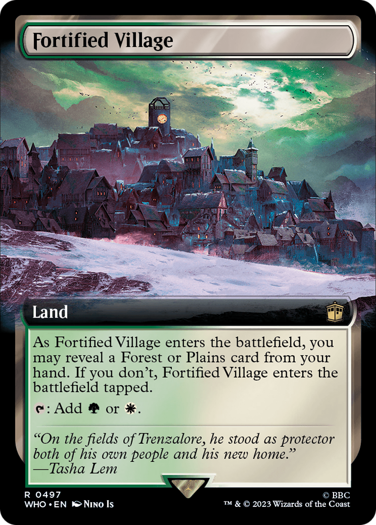 Fortified Village (Extended Art) [Doctor Who] | Boutique FDB TCG