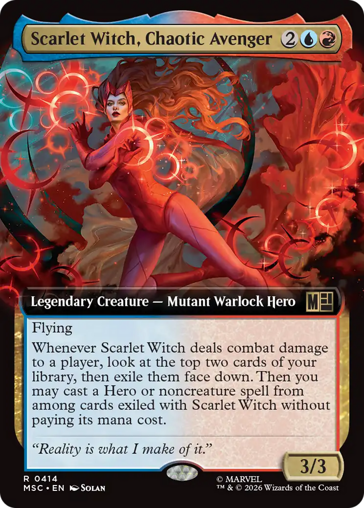 Scarlet Witch, Chaotic Avenger (Extended Art) [Marvel Super Heroes Commander] | Boutique FDB TCG