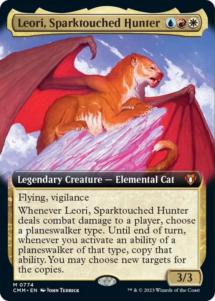 Leori, Sparktouched Hunter (Extended Art) [Commander Masters] | Boutique FDB TCG