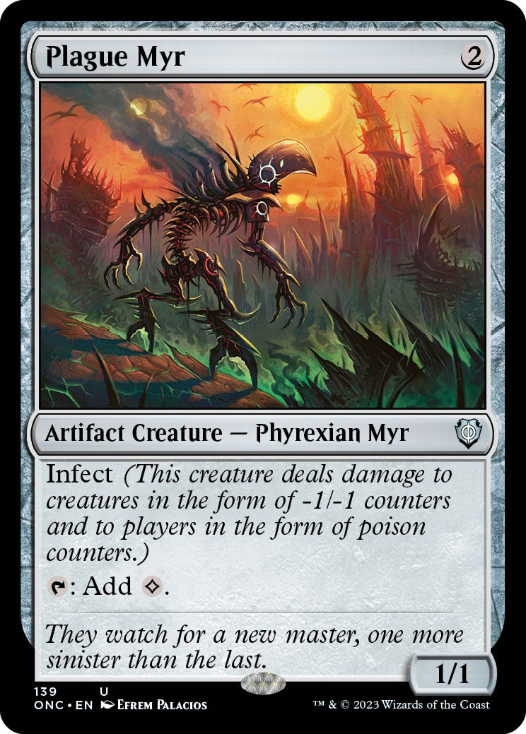 Plague Myr [Phyrexia: All Will Be One Commander] | Boutique FDB TCG