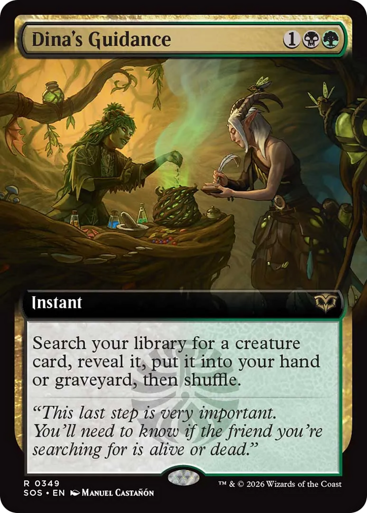 Dina's Guidance (Extended Art) [Secrets of Strixhaven] | Boutique FDB TCG