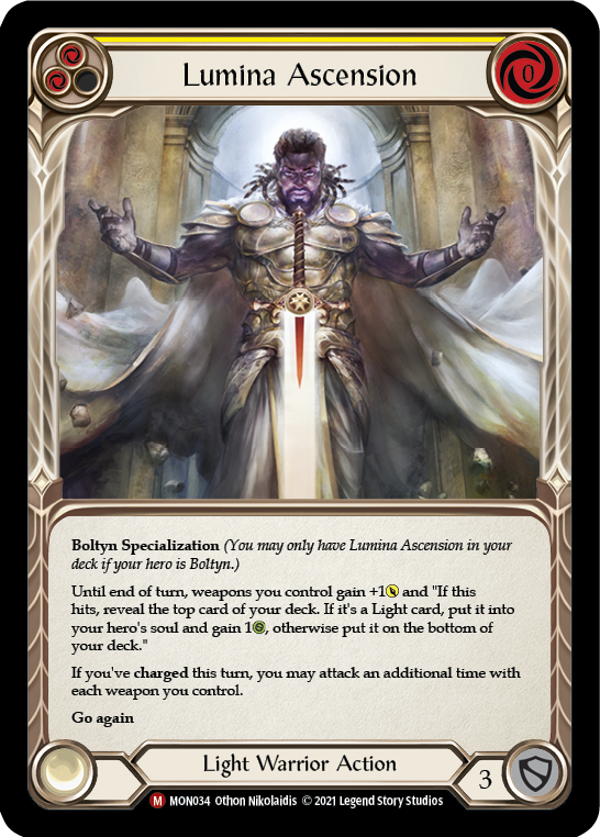 Lumina Ascension [MON034-RF] (Monarch)  1st Edition Rainbow Foil | Boutique FDB TCG