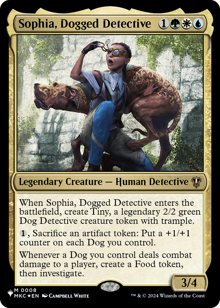 Sophia, Dogged Detective (MKC) [The List] | Boutique FDB TCG