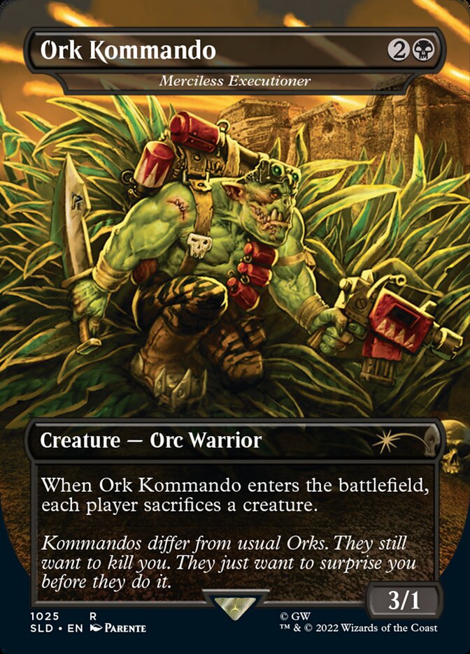 Ork Kommando - Merciless Executioner (Borderless) [Secret Lair Drop Series] | Boutique FDB TCG