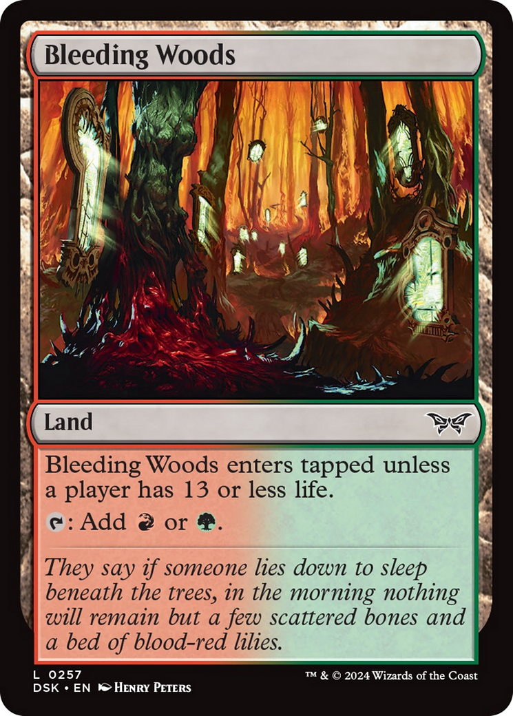 Bleeding Woods [Duskmourn: House of Horror] | Boutique FDB TCG