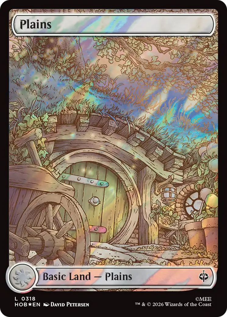 Plains (0318) (Surge Foil) [The Hobbit] | Boutique FDB TCG