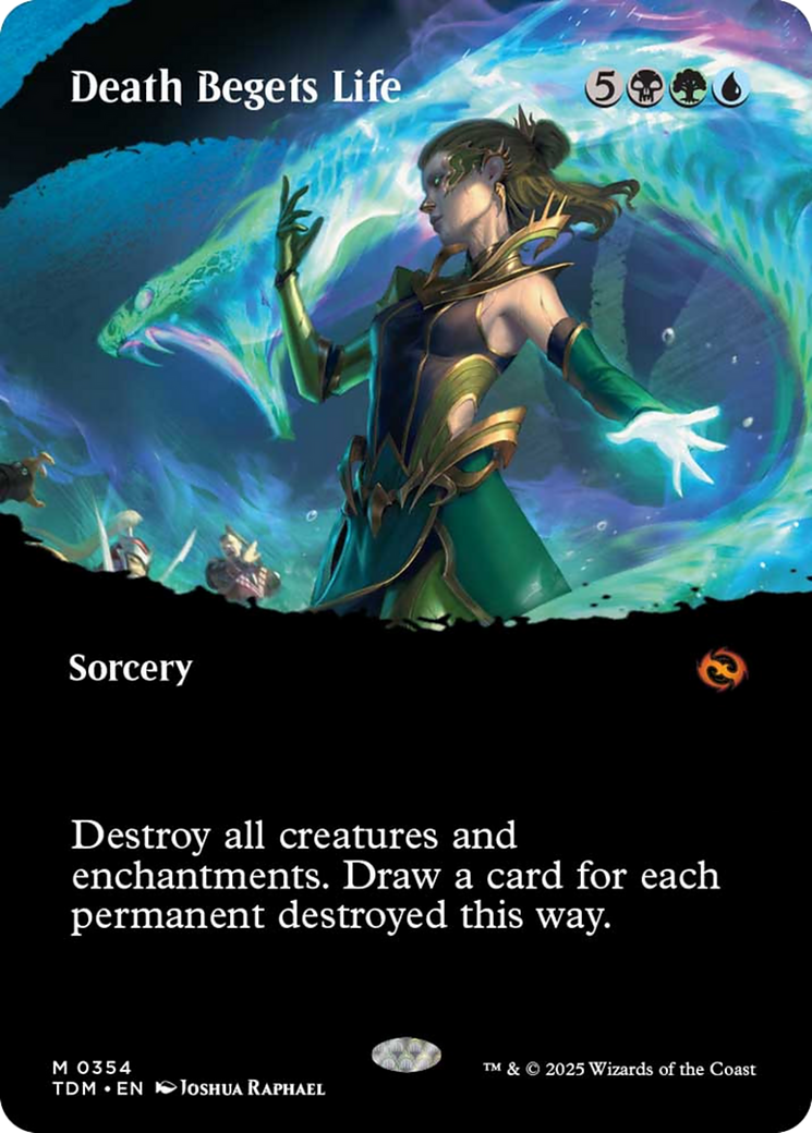Death Begets Life (Borderless) [Tarkir: Dragonstorm] | Boutique FDB TCG