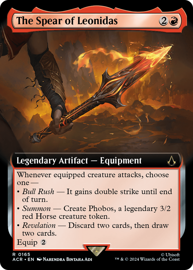 The Spear of Leonidas (Extended Art) [Assassin's Creed] | Boutique FDB TCG