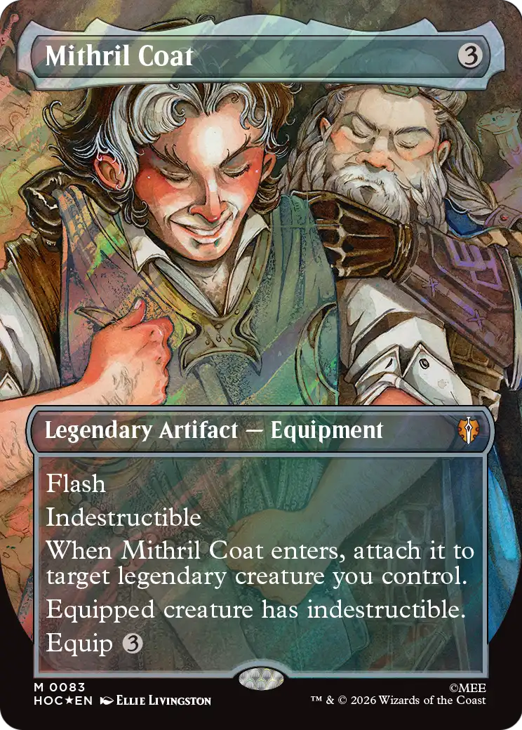 Mithril Coat (Borderless) (Surge Foil) [The Hobbit: Eternal-Legal] | Boutique FDB TCG