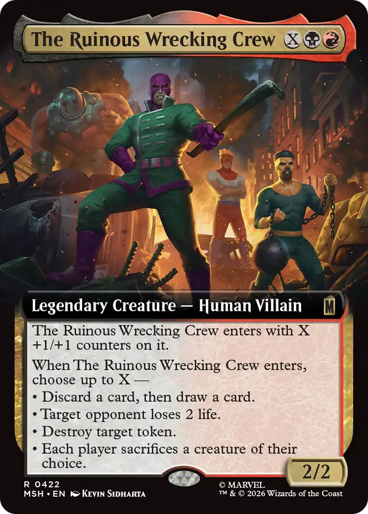The Ruinous Wrecking Crew (Extended Art) [Marvel Super Heroes] | Boutique FDB TCG
