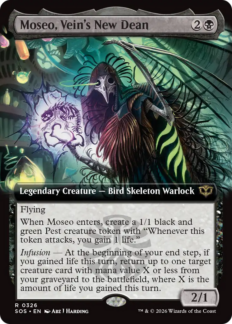 Moseo, Vein's New Dean (Extended Art) [Secrets of Strixhaven] | Boutique FDB TCG
